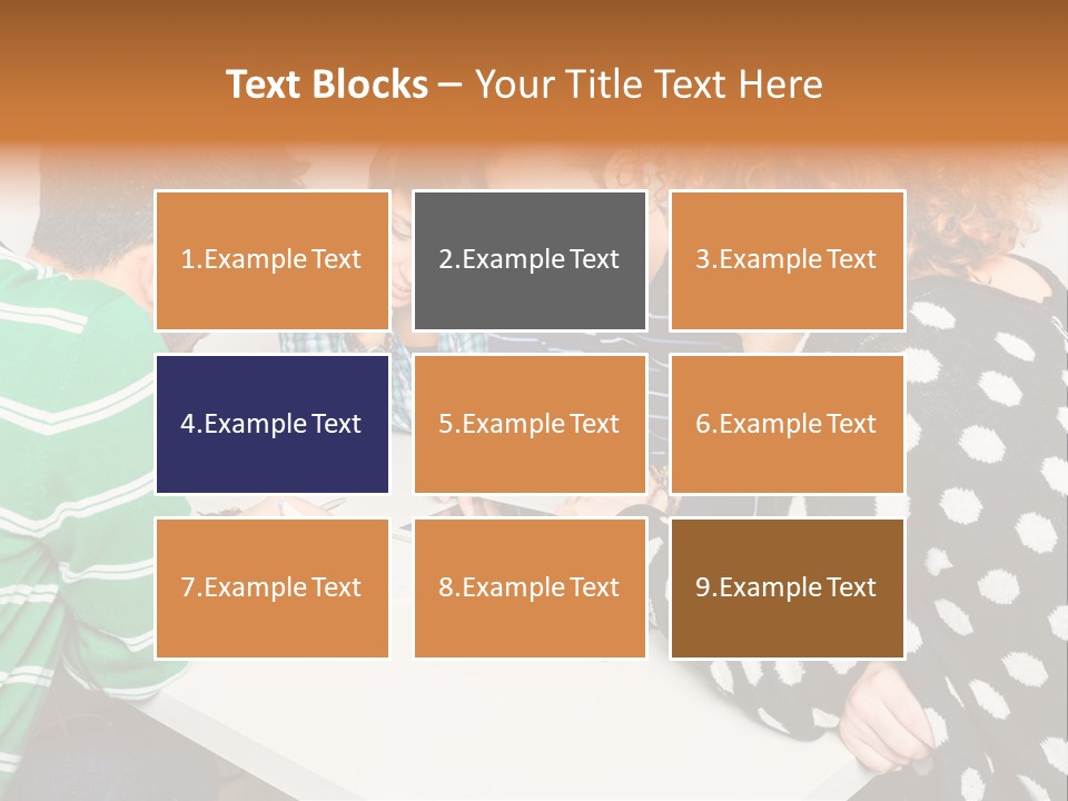 Friends At The Tablet PowerPoint Template