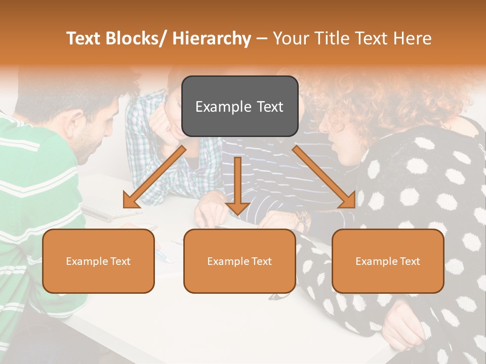Friends At The Tablet PowerPoint Template
