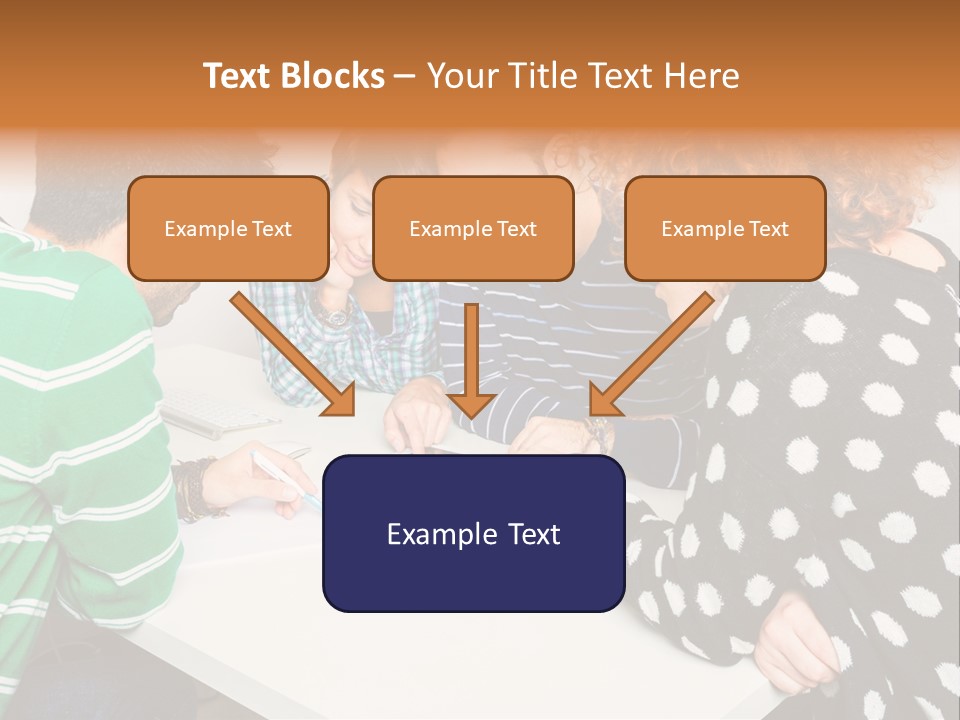 Friends At The Tablet PowerPoint Template