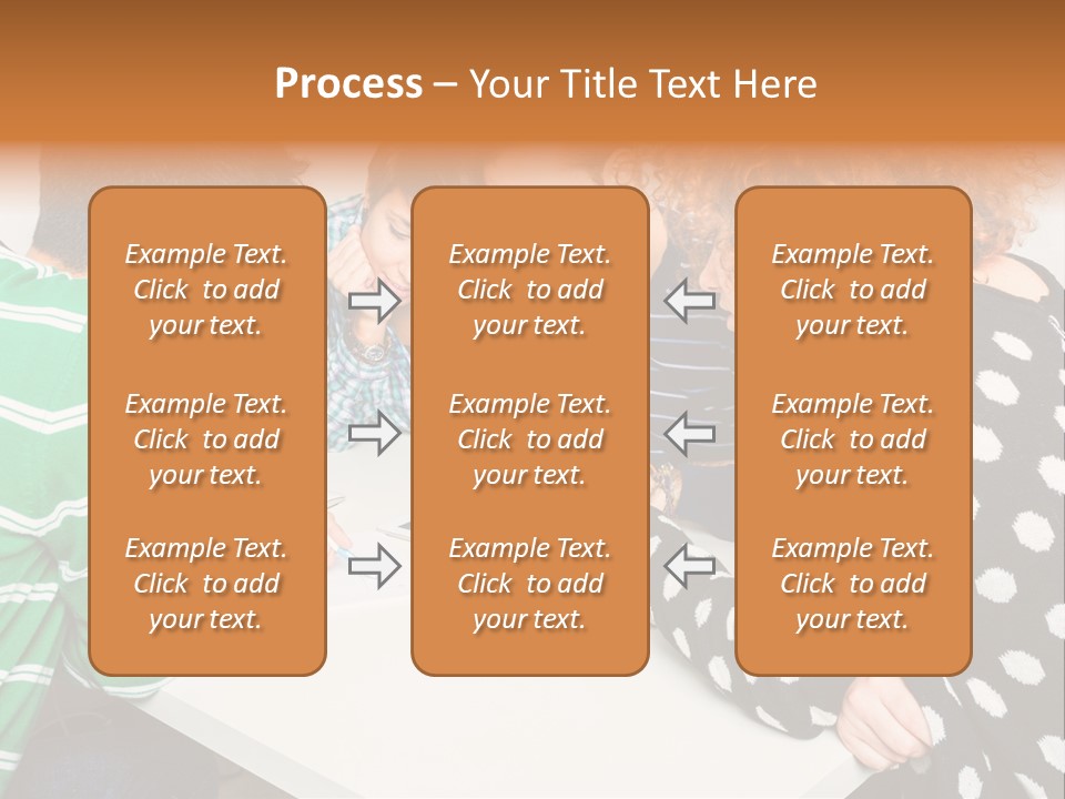 Friends At The Tablet PowerPoint Template