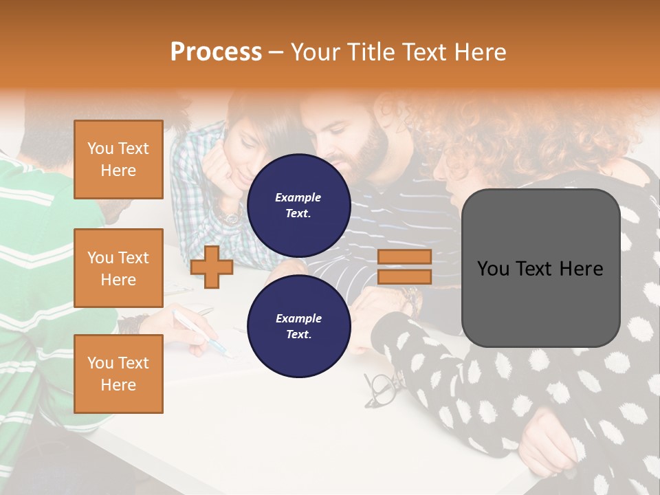 Friends At The Tablet PowerPoint Template