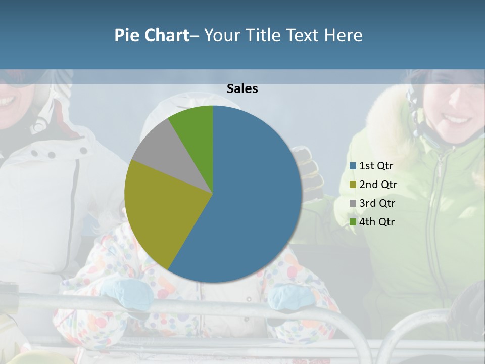 Family At The Ski Resort PowerPoint Template