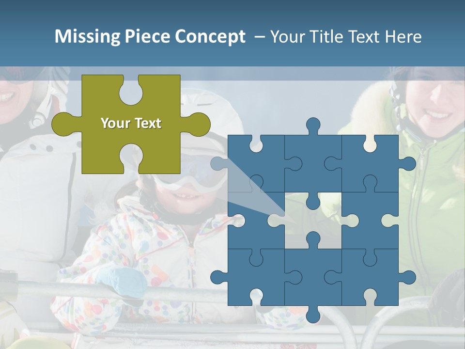 Family At The Ski Resort PowerPoint Template