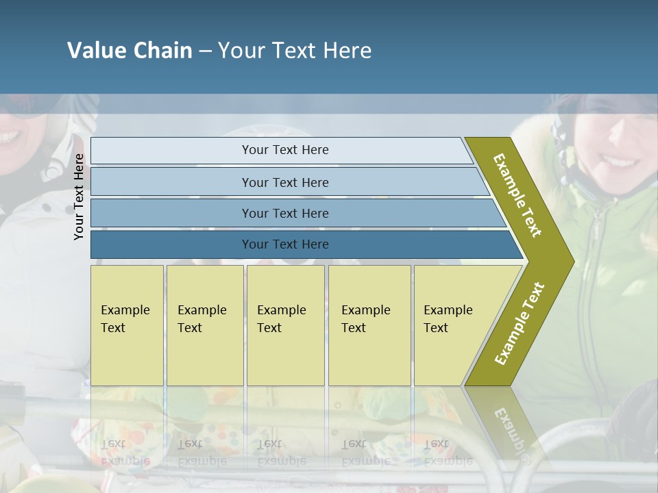 Family At The Ski Resort PowerPoint Template