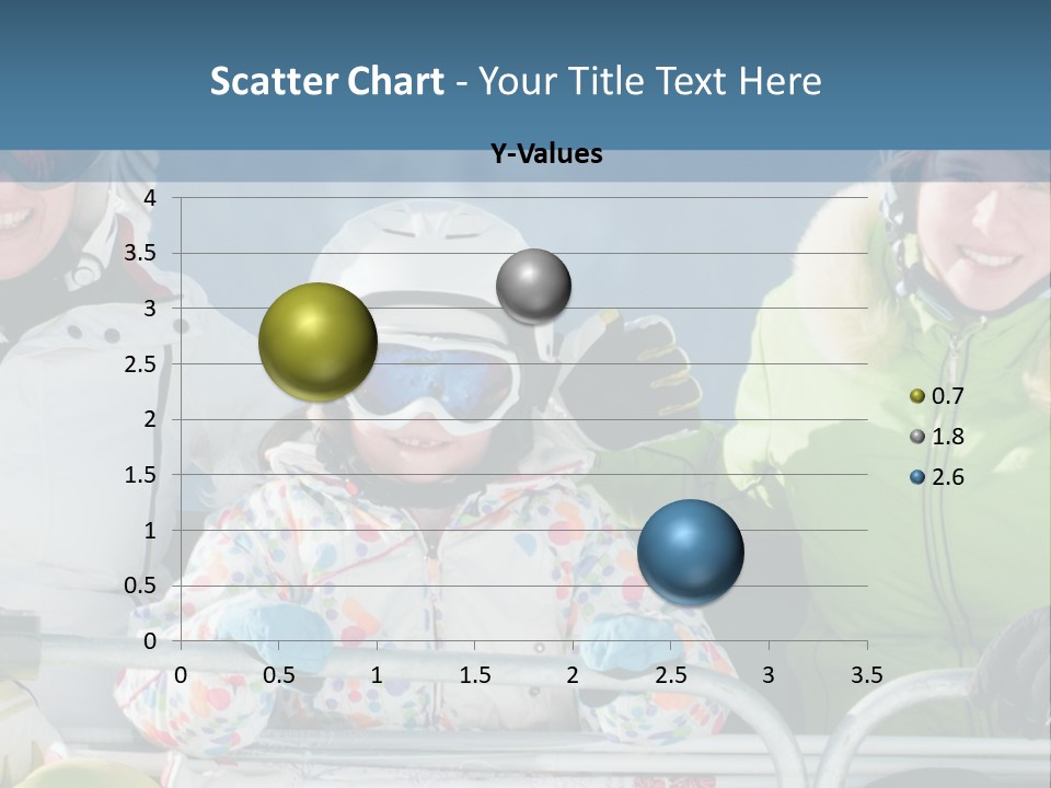 Family At The Ski Resort PowerPoint Template