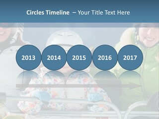 Family At The Ski Resort PowerPoint Template