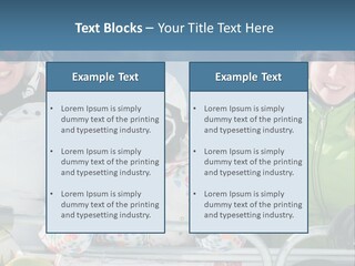 Family At The Ski Resort PowerPoint Template
