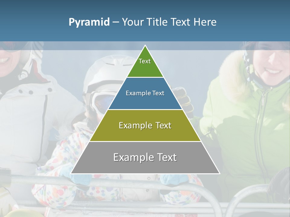Family At The Ski Resort PowerPoint Template
