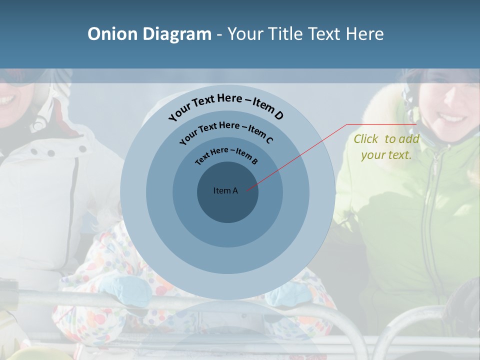 Family At The Ski Resort PowerPoint Template