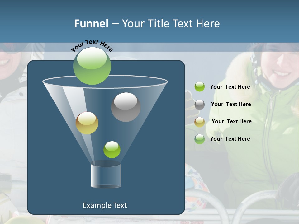 Family At The Ski Resort PowerPoint Template