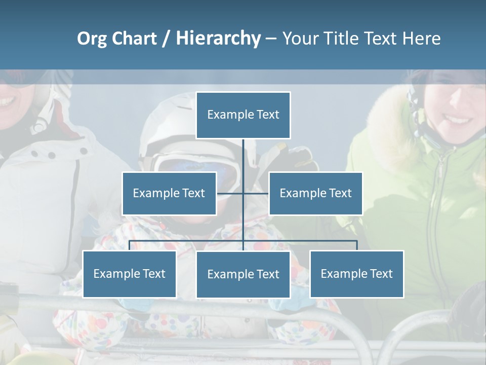 Family At The Ski Resort PowerPoint Template