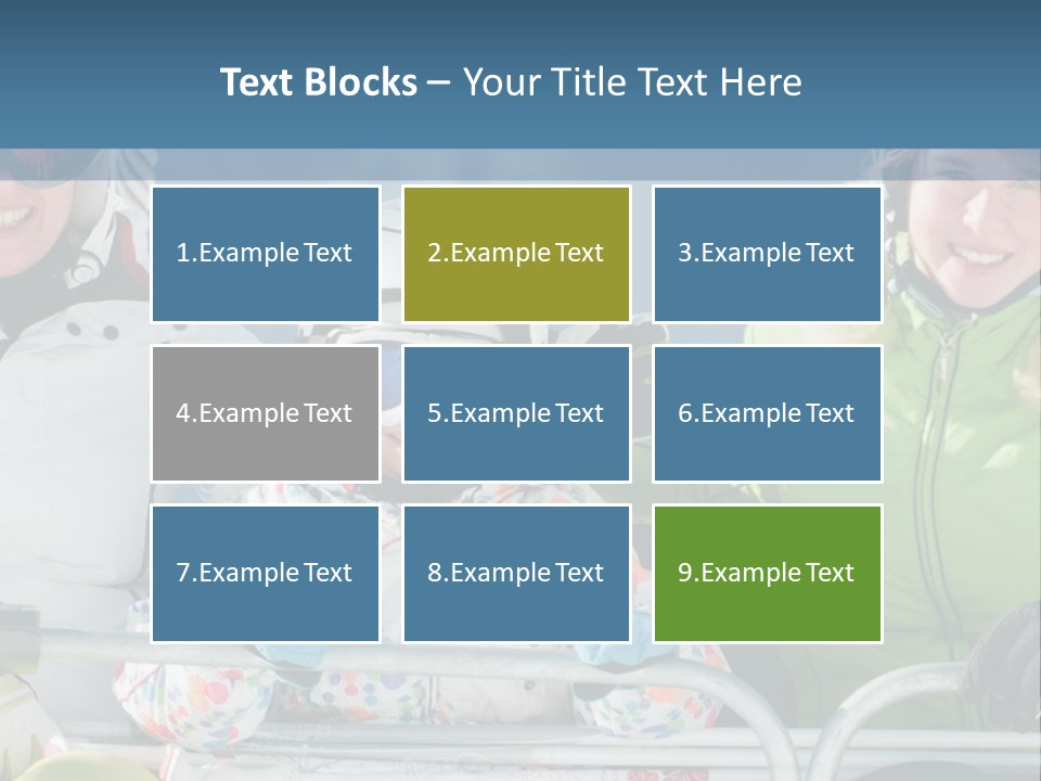 Family At The Ski Resort PowerPoint Template