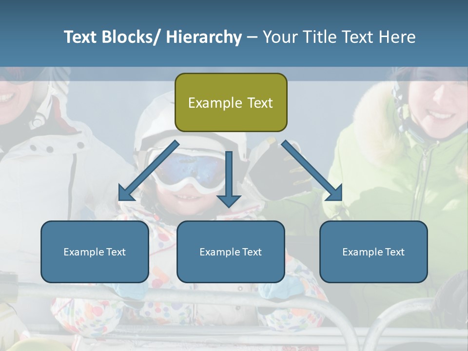 Family At The Ski Resort PowerPoint Template