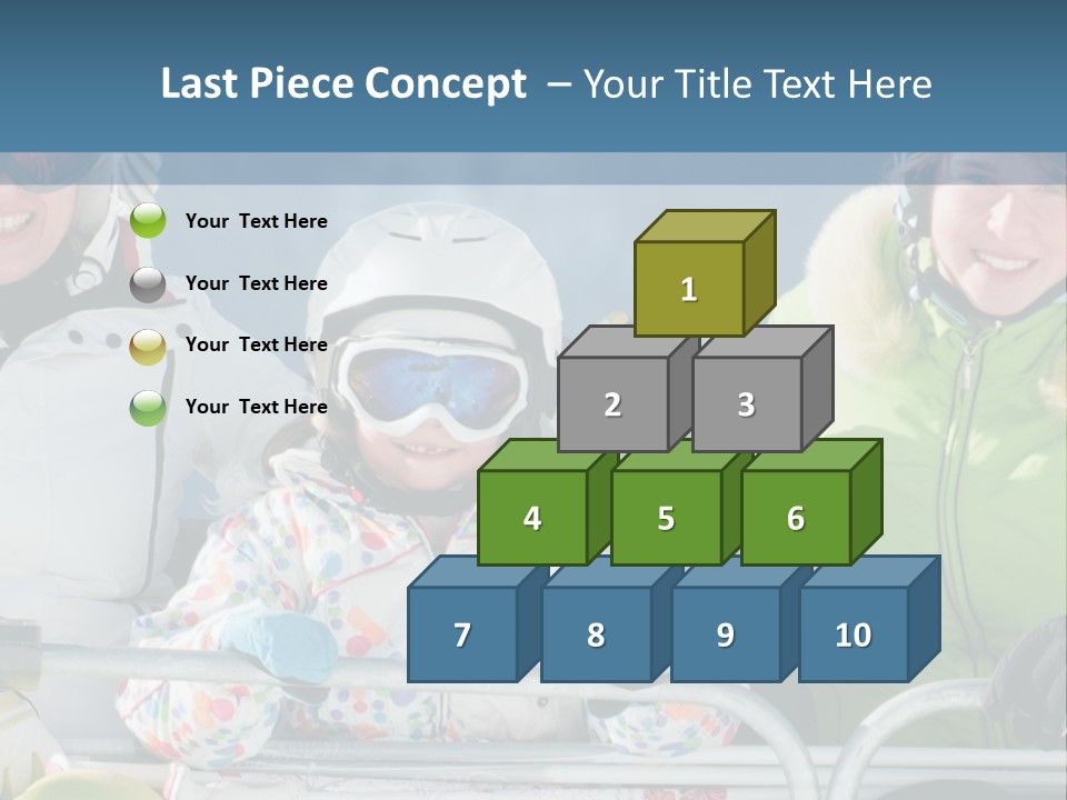 Family At The Ski Resort PowerPoint Template
