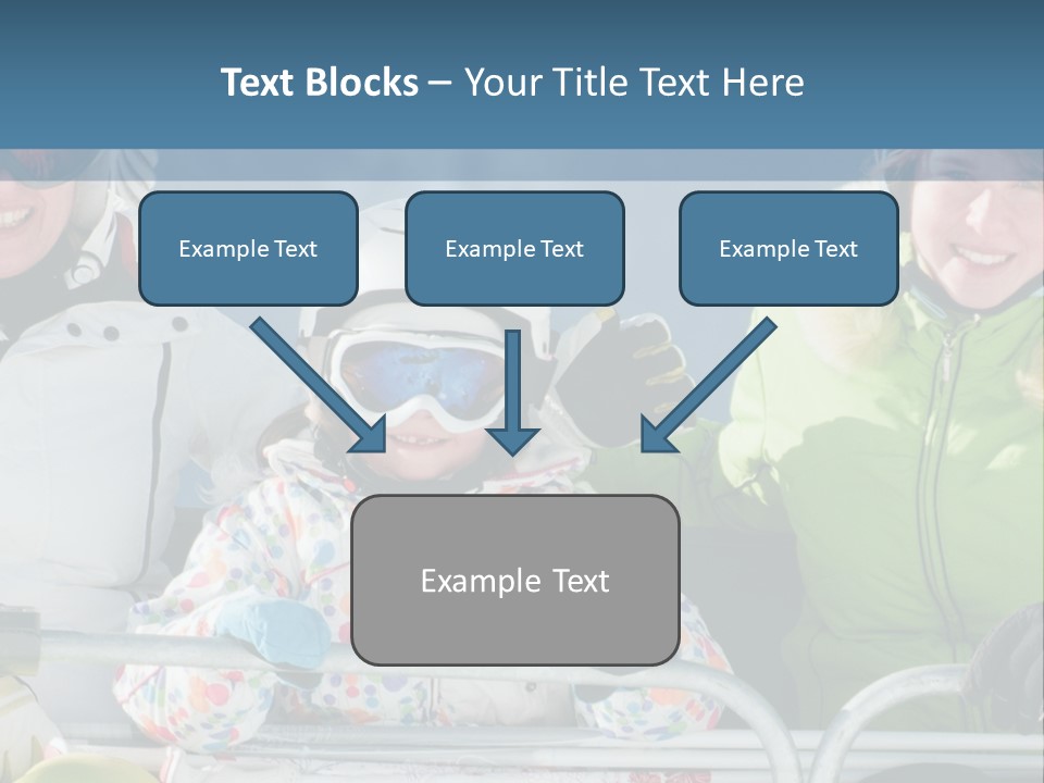 Family At The Ski Resort PowerPoint Template
