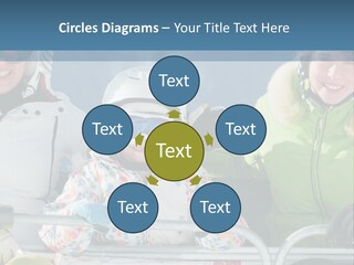 Family At The Ski Resort PowerPoint Template