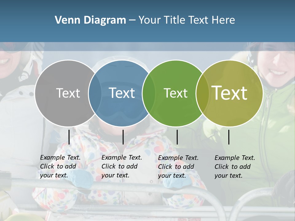 Family At The Ski Resort PowerPoint Template