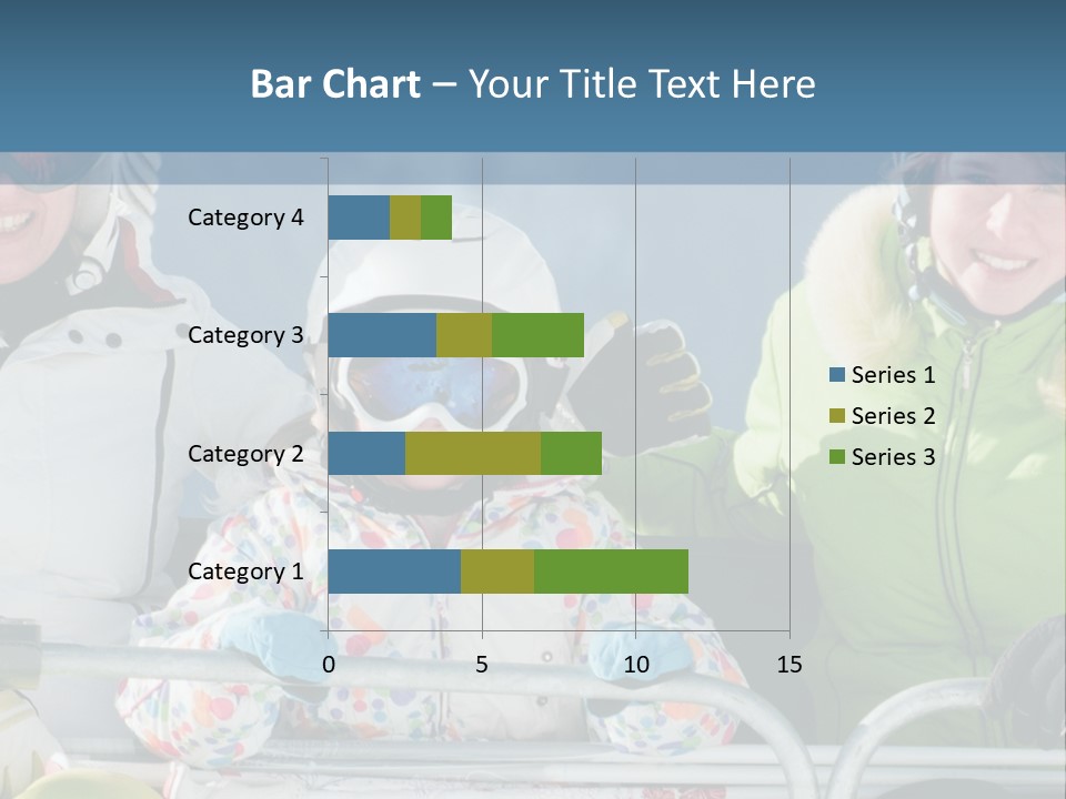 Family At The Ski Resort PowerPoint Template