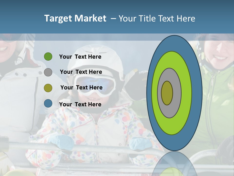 Family At The Ski Resort PowerPoint Template