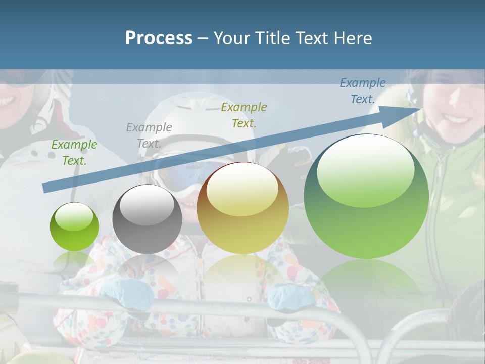 Family At The Ski Resort PowerPoint Template