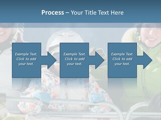 Family At The Ski Resort PowerPoint Template