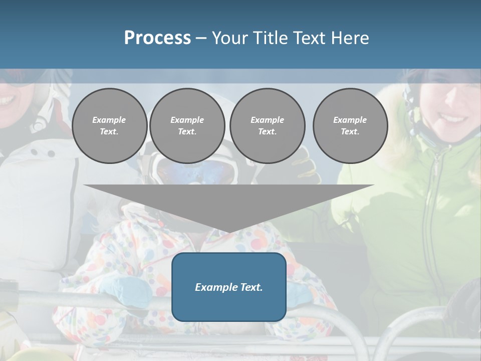 Family At The Ski Resort PowerPoint Template