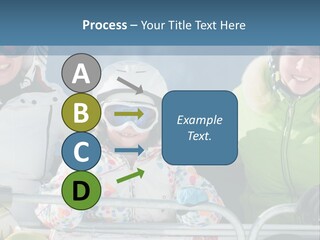 Family At The Ski Resort PowerPoint Template