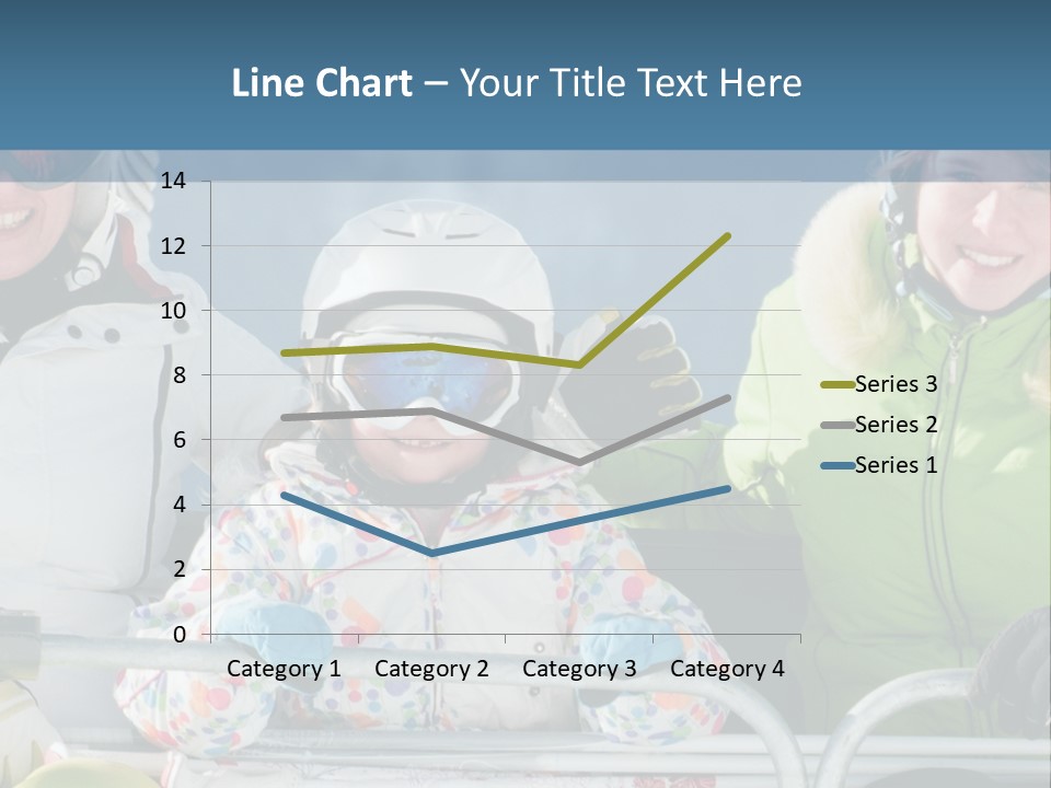 Family At The Ski Resort PowerPoint Template