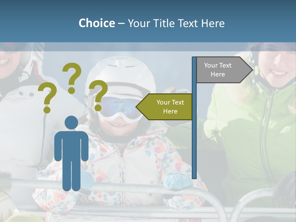 Family At The Ski Resort PowerPoint Template