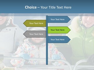 Family At The Ski Resort PowerPoint Template