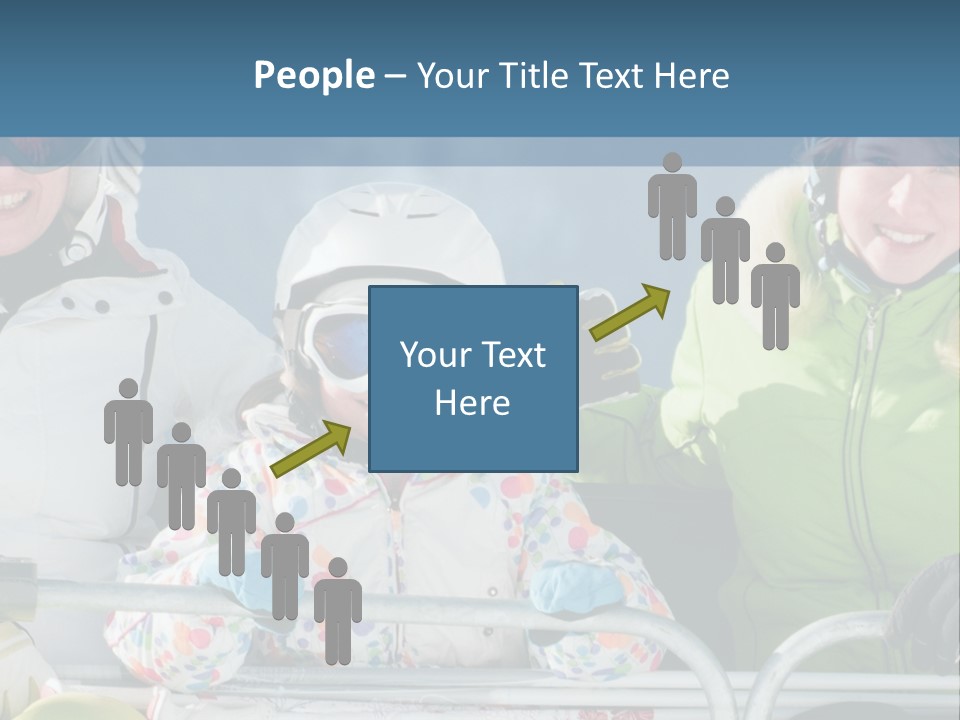 Family At The Ski Resort PowerPoint Template