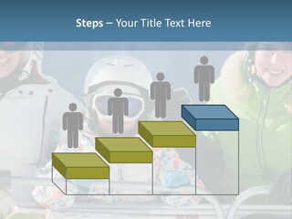 Family At The Ski Resort PowerPoint Template