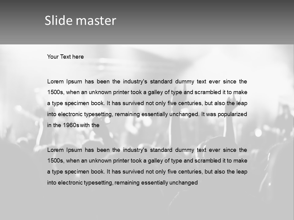 People Are Dancing At The Concert PowerPoint Template