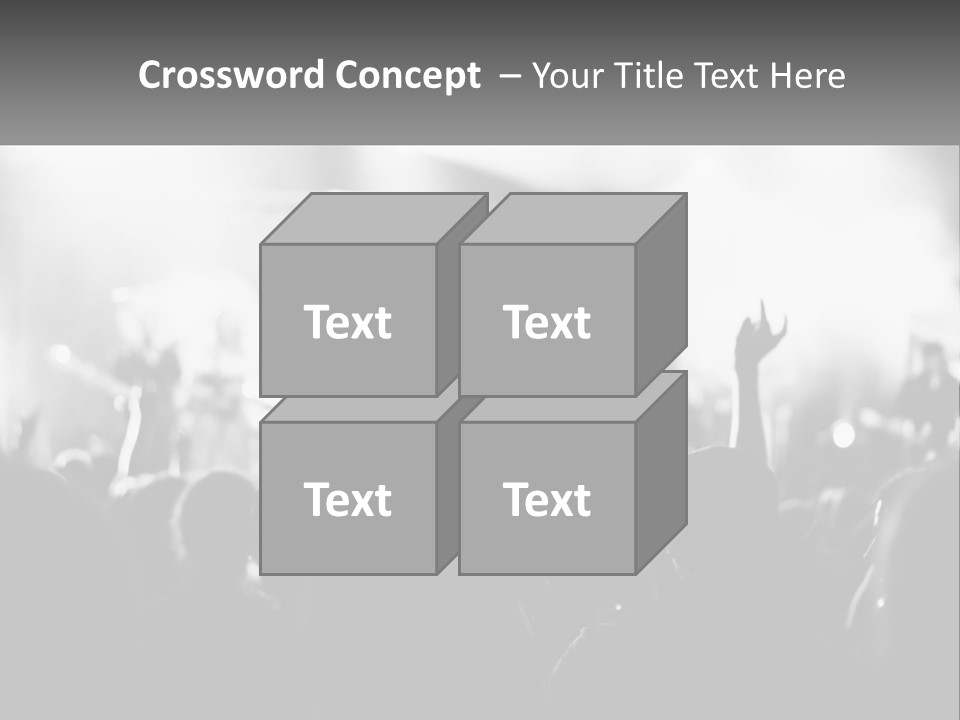 People Are Dancing At The Concert PowerPoint Template