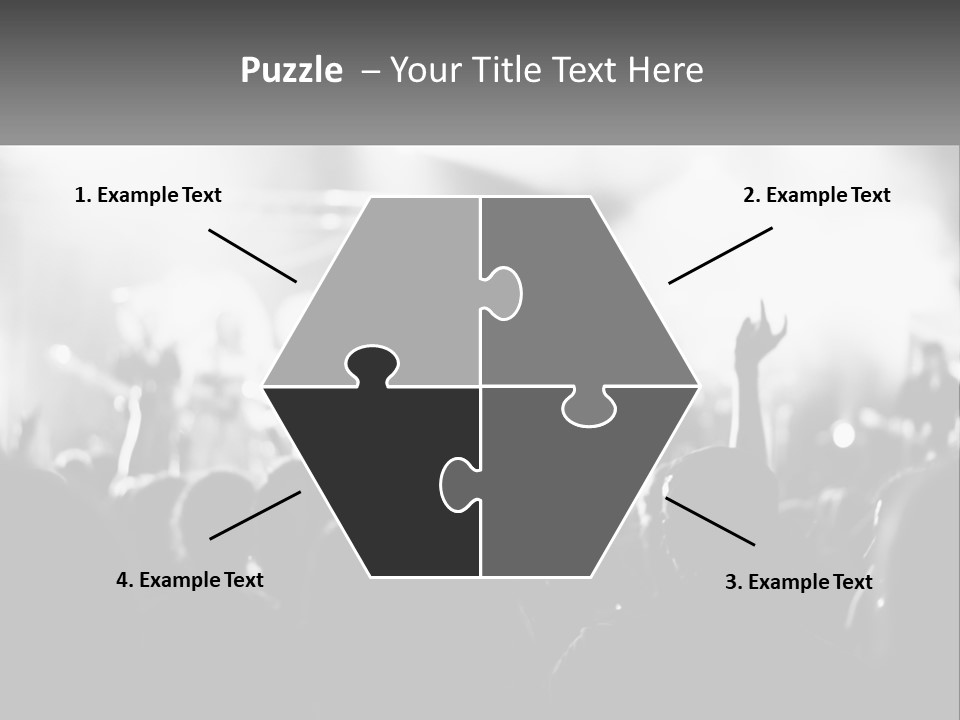 People Are Dancing At The Concert PowerPoint Template