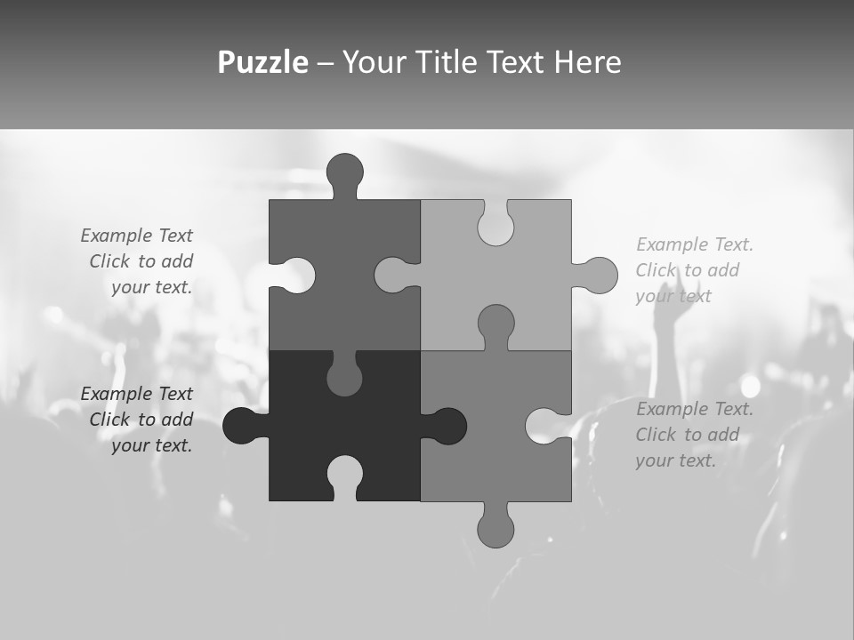 People Are Dancing At The Concert PowerPoint Template
