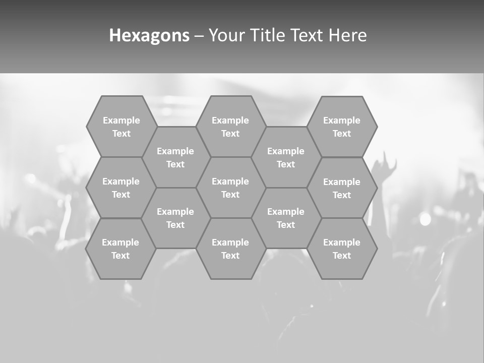 People Are Dancing At The Concert PowerPoint Template