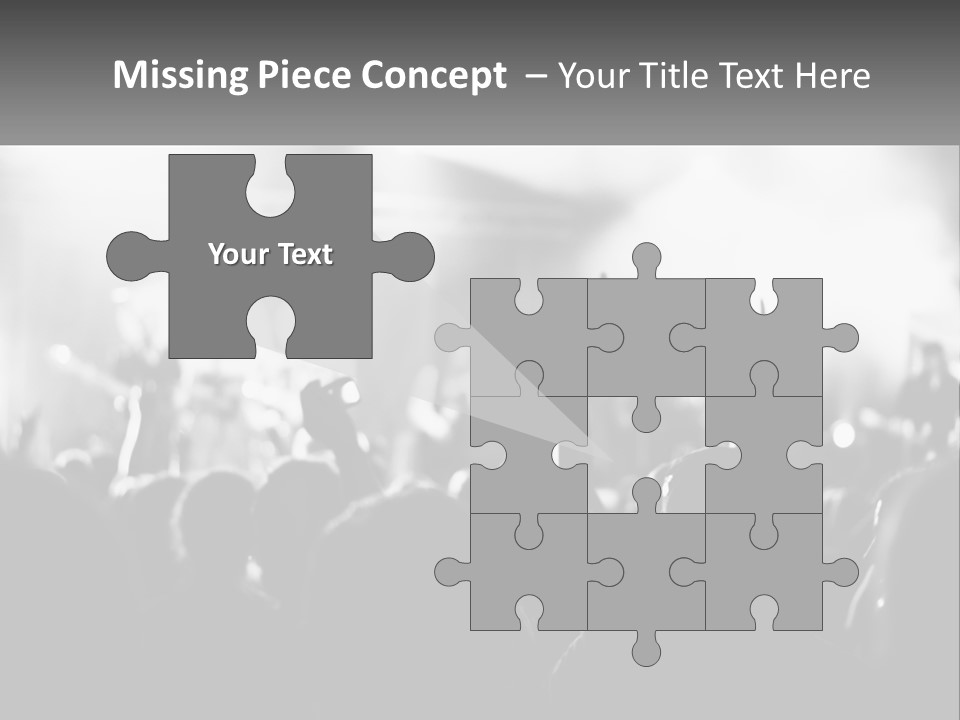 People Are Dancing At The Concert PowerPoint Template