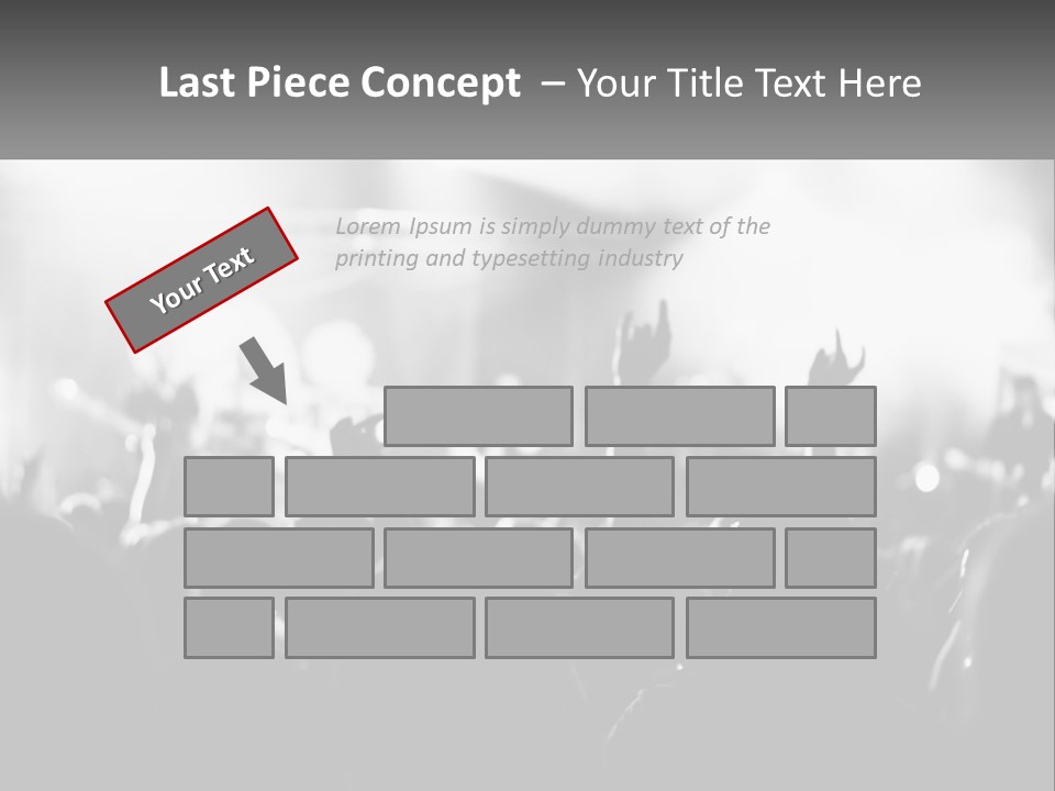 People Are Dancing At The Concert PowerPoint Template