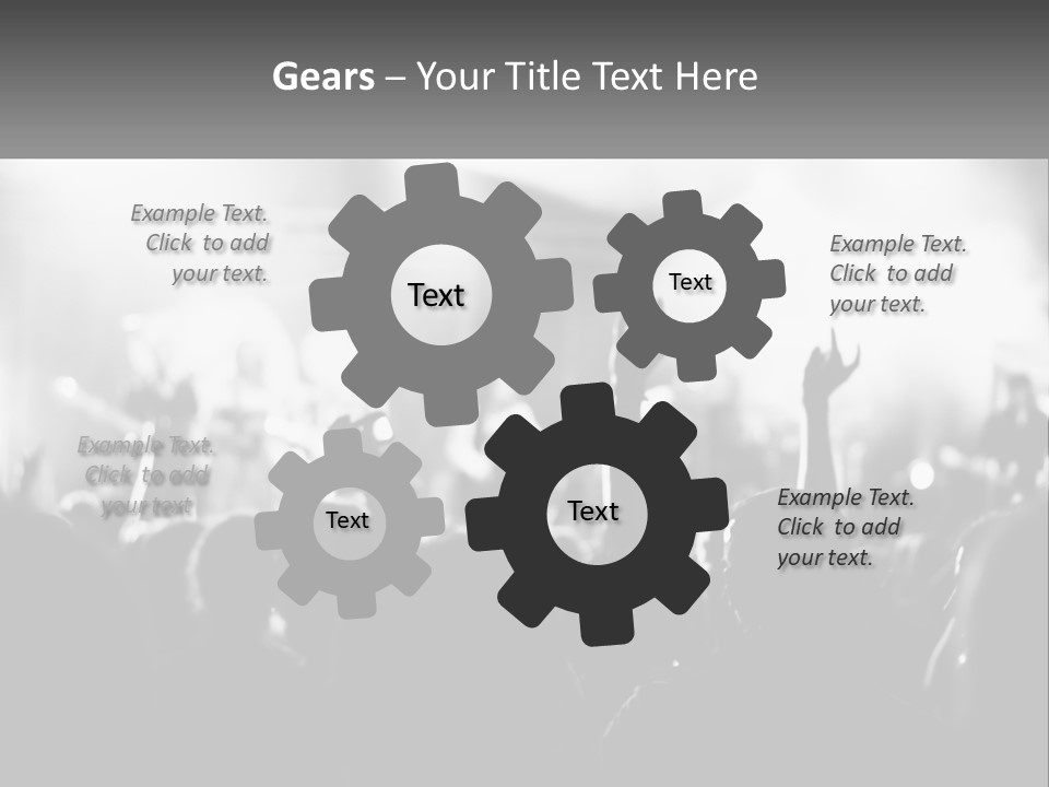 People Are Dancing At The Concert PowerPoint Template