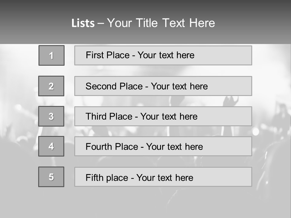 People Are Dancing At The Concert PowerPoint Template