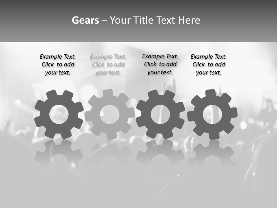 People Are Dancing At The Concert PowerPoint Template