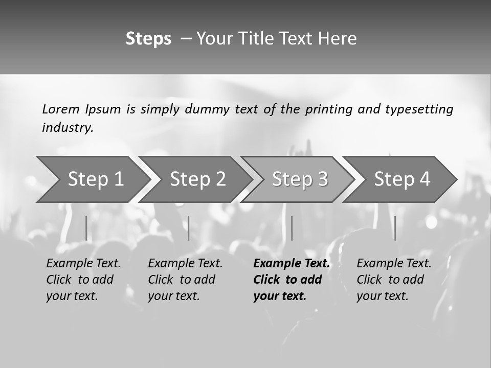 People Are Dancing At The Concert PowerPoint Template