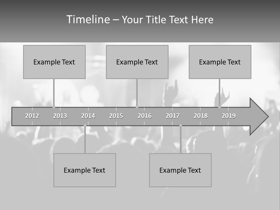 People Are Dancing At The Concert PowerPoint Template