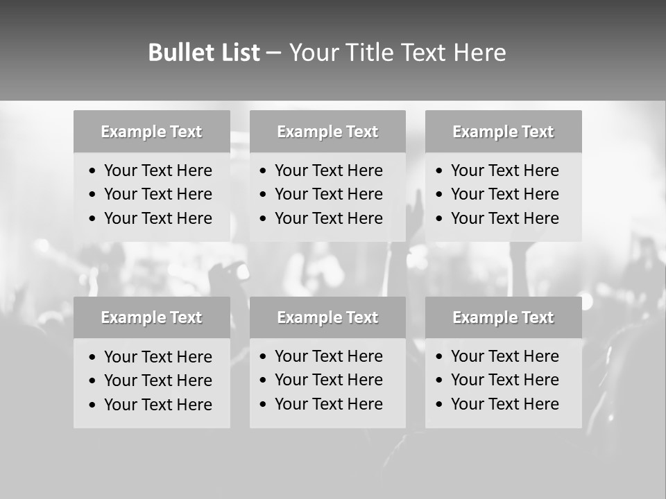 People Are Dancing At The Concert PowerPoint Template