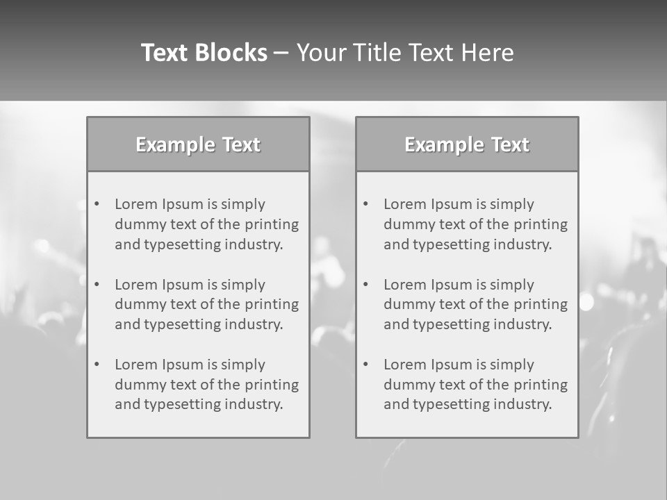 People Are Dancing At The Concert PowerPoint Template