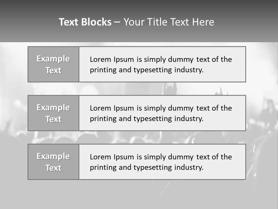 People Are Dancing At The Concert PowerPoint Template