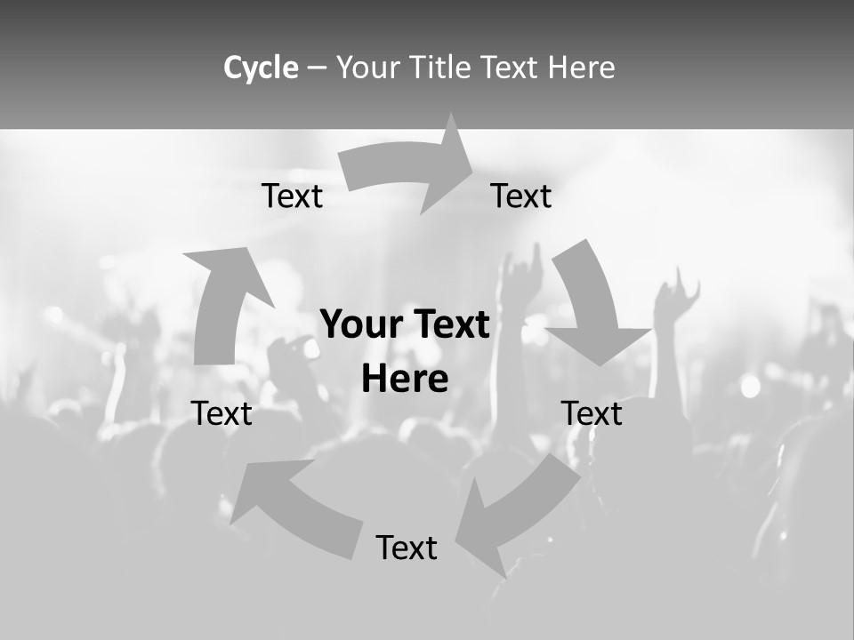 People Are Dancing At The Concert PowerPoint Template