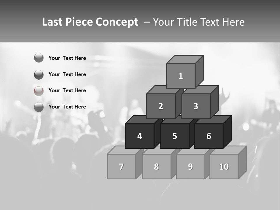 People Are Dancing At The Concert PowerPoint Template