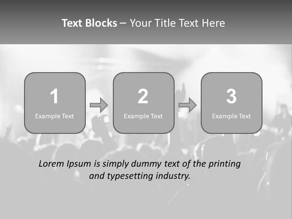 People Are Dancing At The Concert PowerPoint Template
